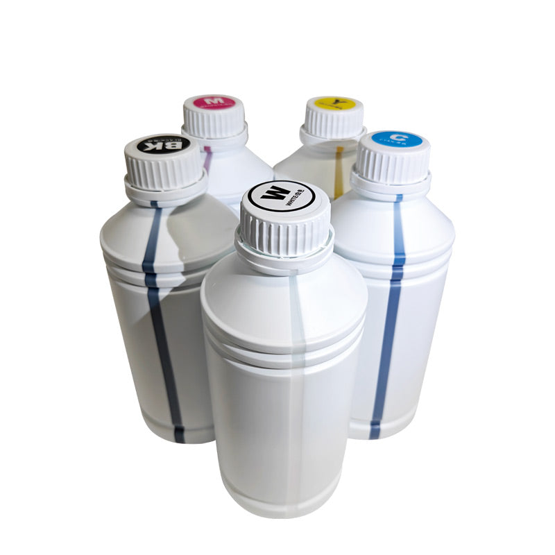 1000ml White Fluorescent CMYKW Pigment Ink for I3200 DTF Printer
