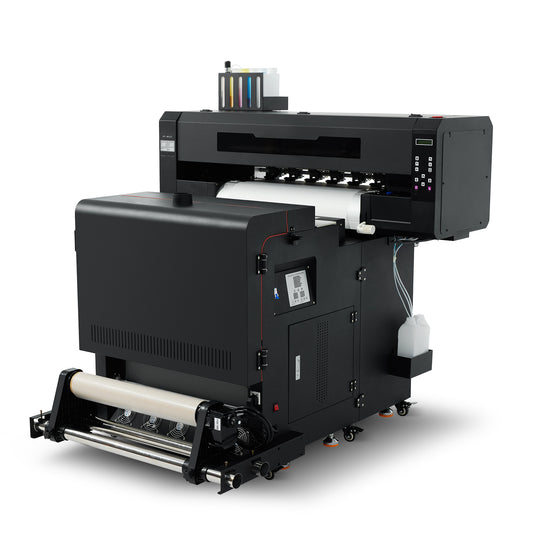 60cm DTF Printer with Dual Heads XP600/I3200/I1600 & Vertical Powder Shaker