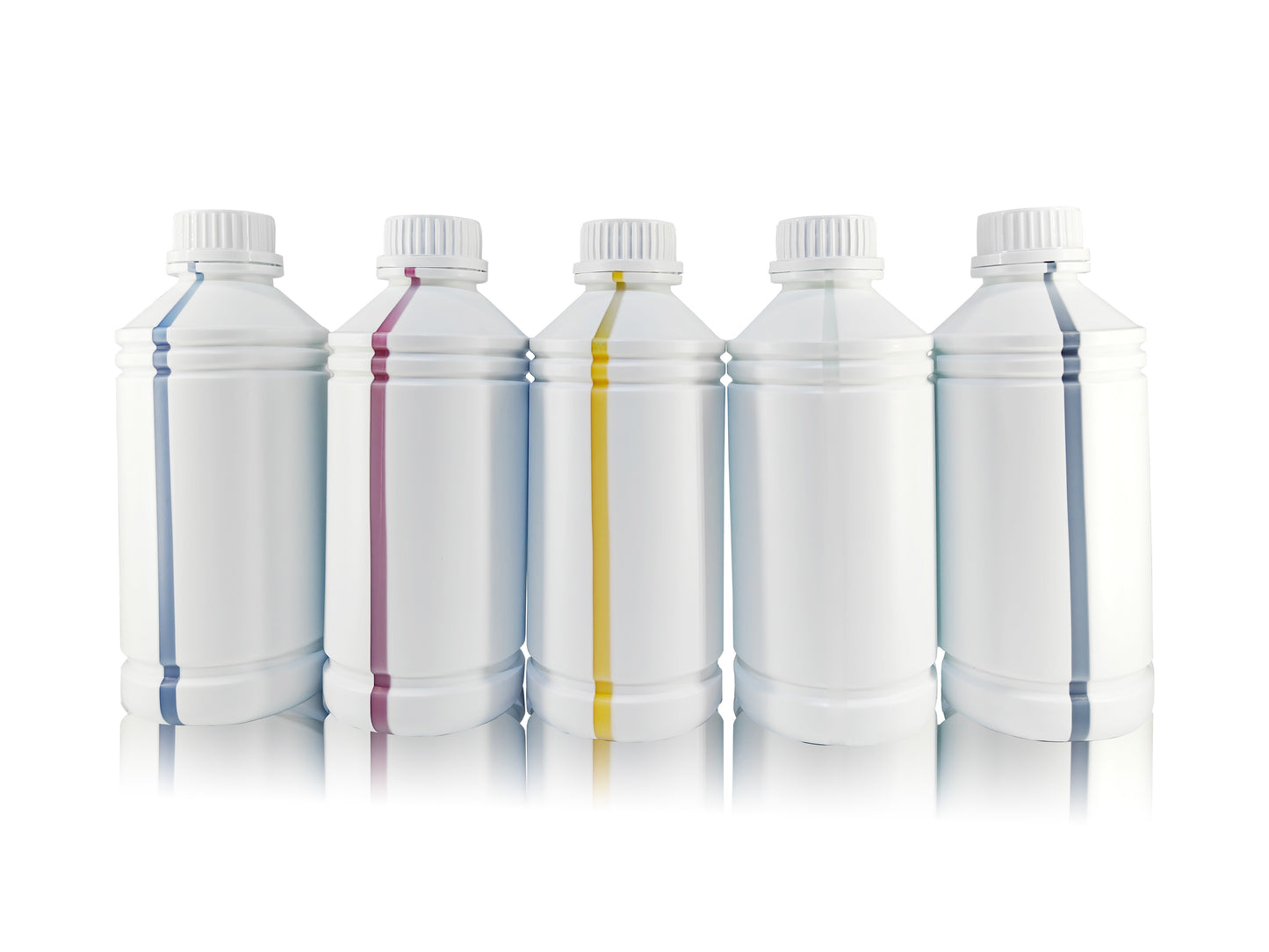 1000ml White Fluorescent CMYKW Pigment Ink for I3200 DTF Printer